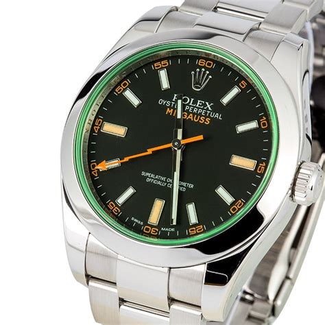 rolex milgauss green for sale.